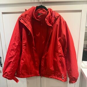 Red Hooded Jacket